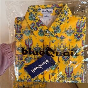 NWT - Blue Quail - Boys' Desert Garden Pearl Snap Short Sleeve Button Down Shirt